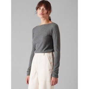 Toast Fine Wool Cashmere Sweater | Grey Melange | XXS